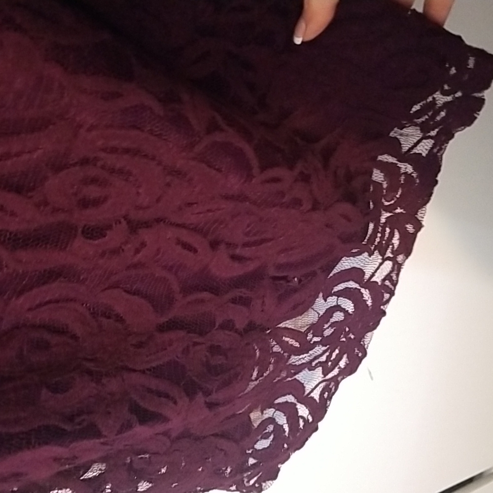 Plum color lace dress tunic xl - Picture 5 of 5